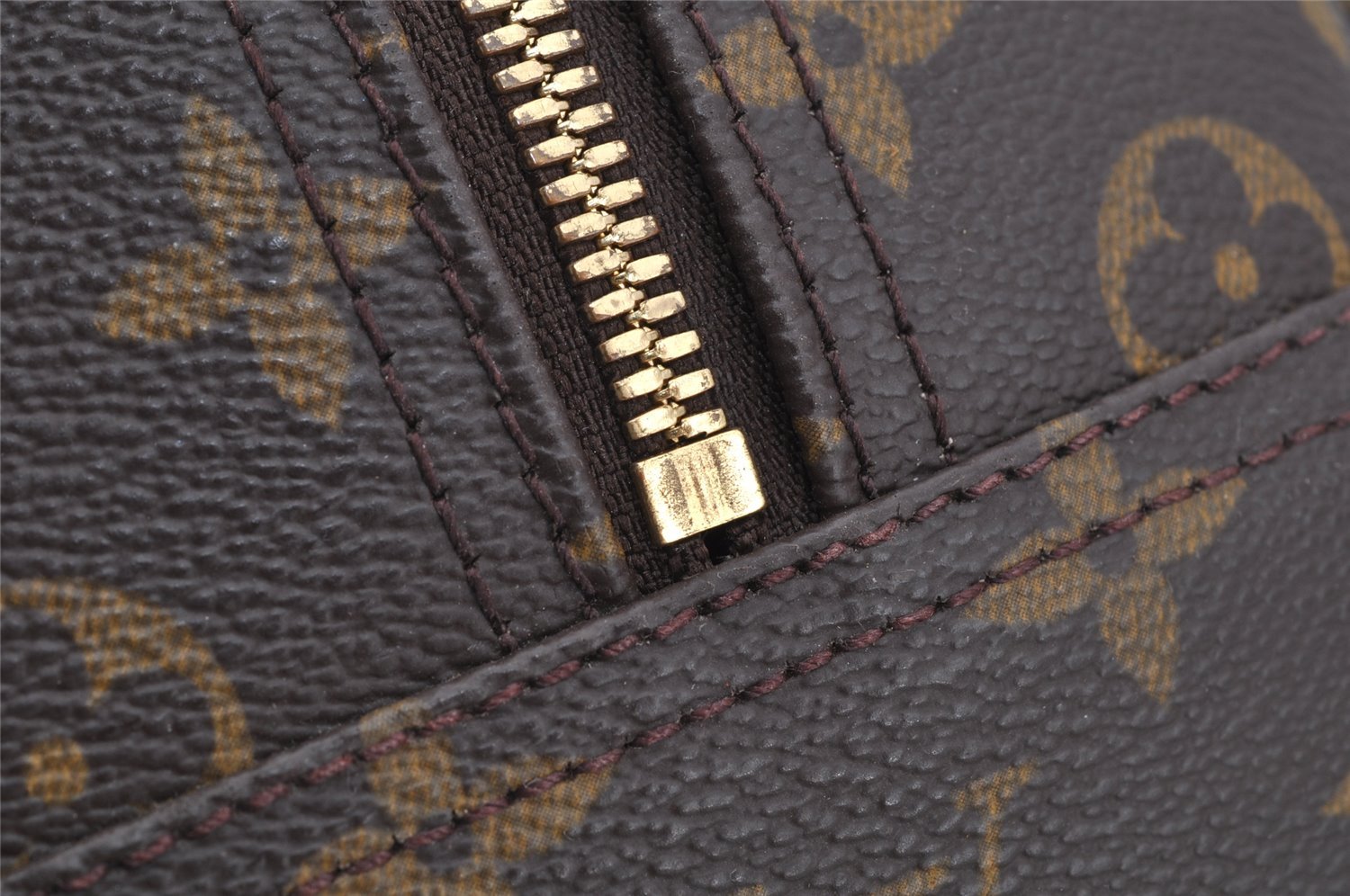 Authentic Louis Vuitton Monogram Deauville Hand Bag M47270 LV 9946I