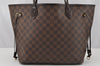 Authentic Louis Vuitton Damier Neverfull MM Shoulder Tote Bag N51105 LV 9947I