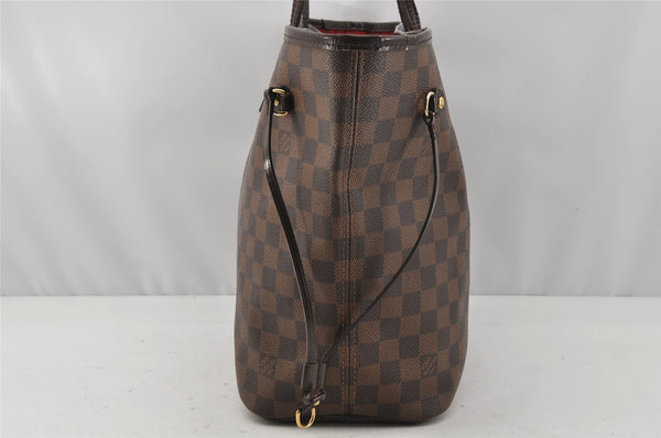 Authentic Louis Vuitton Damier Neverfull MM Shoulder Tote Bag N51105 LV 9947I