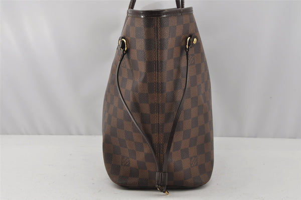 Authentic Louis Vuitton Damier Neverfull MM Shoulder Tote Bag N51105 LV 9947I