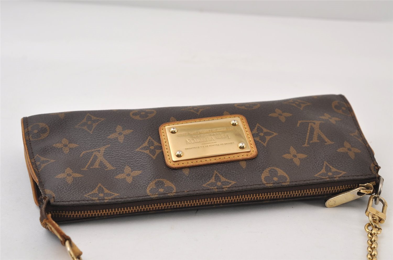 Authentic Louis Vuitton Monogram Sophie Hand Pouch Chain M40158 LV 9948I