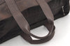 Authentic HERMES Acapulco MM Tote Hand Bag Nylon Leather Brown Junk 9948J