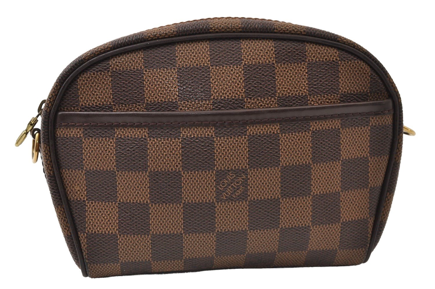 Authentic Louis Vuitton Damier Pochette Ipanema N51296 Shoulder Bag Junk 9950I