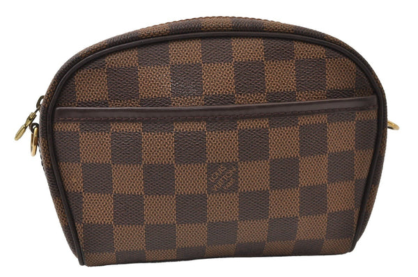 Authentic Louis Vuitton Damier Pochette Ipanema N51296 Shoulder Bag Junk 9950I
