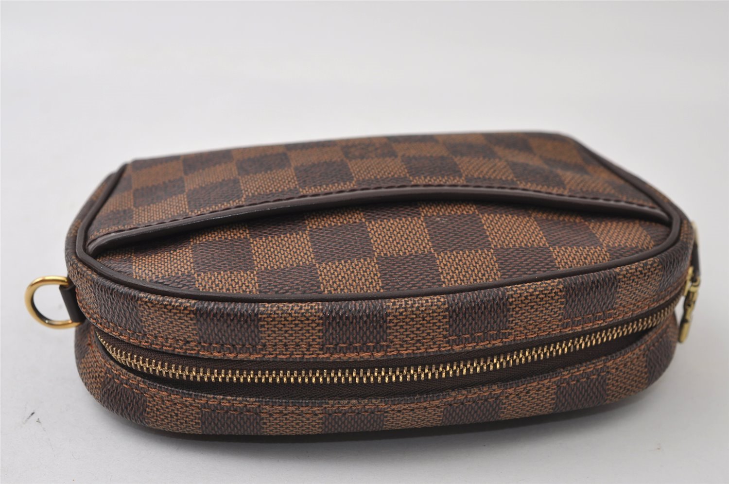 Authentic Louis Vuitton Damier Pochette Ipanema N51296 Shoulder Bag Junk 9950I