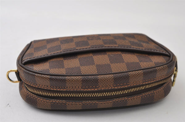 Authentic Louis Vuitton Damier Pochette Ipanema N51296 Shoulder Bag Junk 9950I