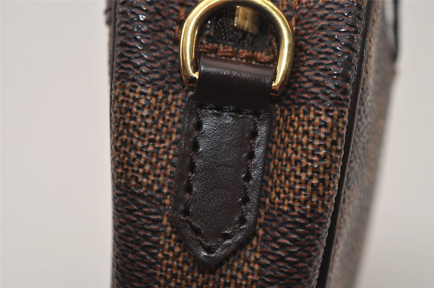 Authentic Louis Vuitton Damier Pochette Ipanema N51296 Shoulder Bag Junk 9950I