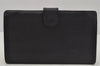 Authentic CHANEL Caviar Skin CC Logo Bifold Wallet Purse Black 9951I