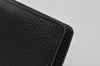 Authentic CHANEL Caviar Skin CC Logo Bifold Wallet Purse Black 9951I