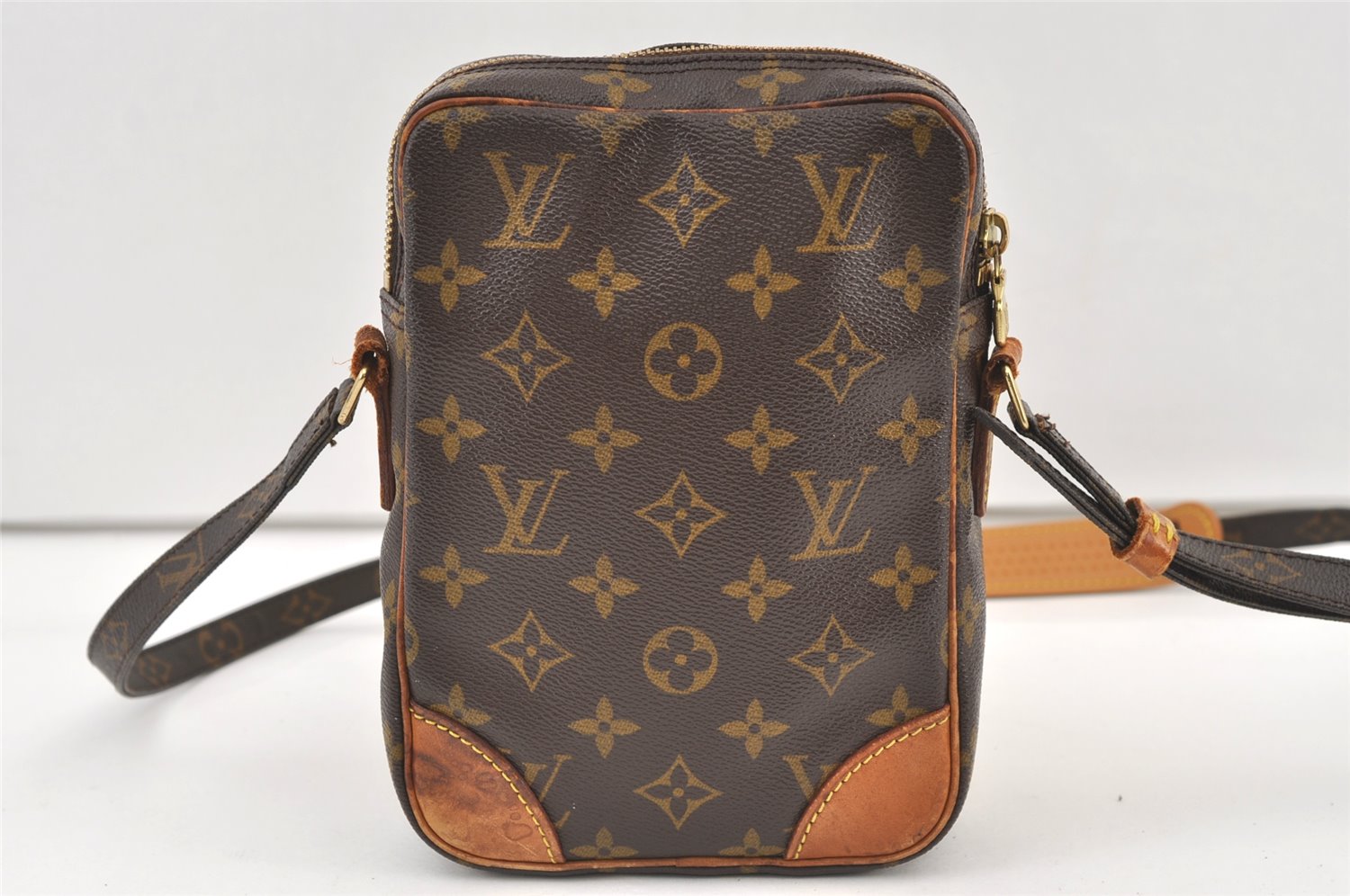 Authentic Louis Vuitton Monogram Danube Shoulder Cross Body Bag M45266 LV 9951J