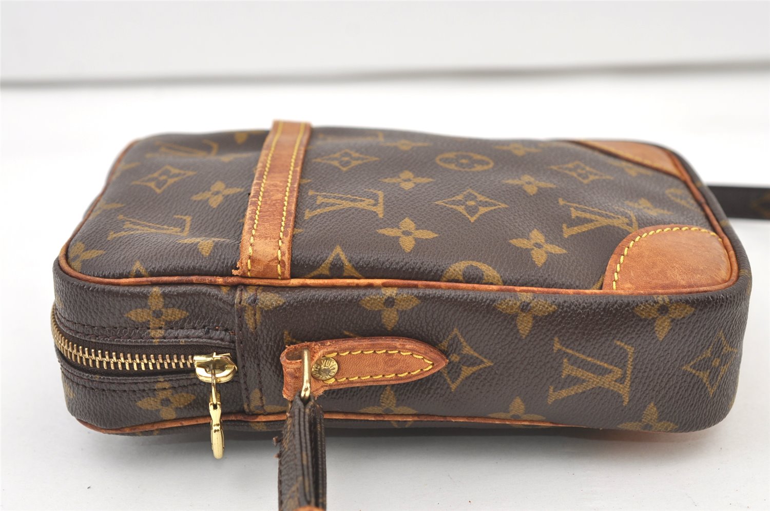 Authentic Louis Vuitton Monogram Danube Shoulder Cross Body Bag M45266 LV 9951J