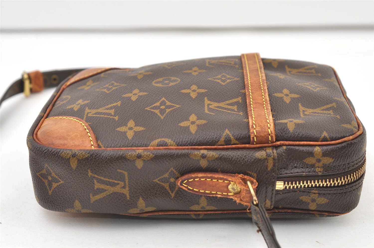 Authentic Louis Vuitton Monogram Danube Shoulder Cross Body Bag M45266 LV 9951J