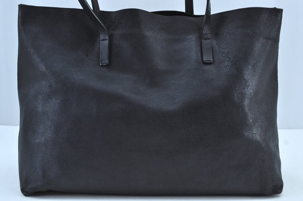 Authentic GUCCI Vintage Horsebit Shoulder Tote Bag Leather 297007 Black 9952G