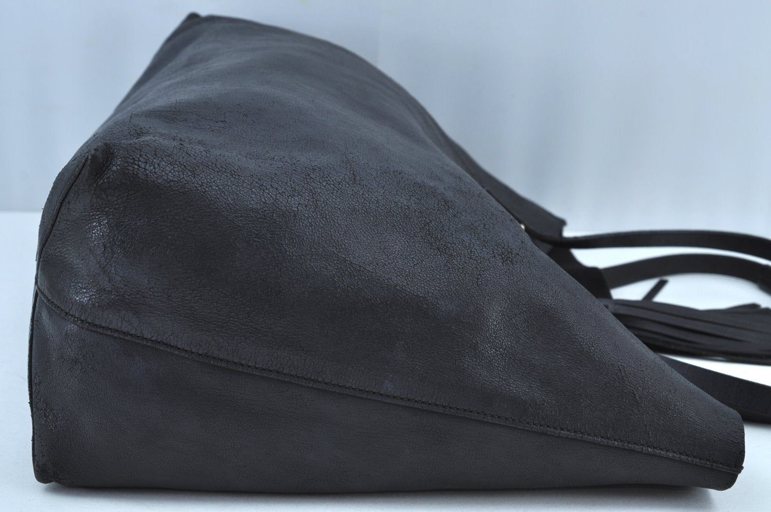 Authentic GUCCI Vintage Horsebit Shoulder Tote Bag Leather 297007 Black 9952G