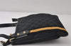 Authentic GUCCI Sherry Line Shoulder Cross Bag GG Canvas Leather Black 9954I