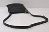 Authentic GUCCI Sherry Line Shoulder Cross Bag GG Canvas Leather Black 9954I