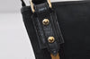 Authentic GUCCI Sherry Line Shoulder Cross Bag GG Canvas Leather Black 9954I