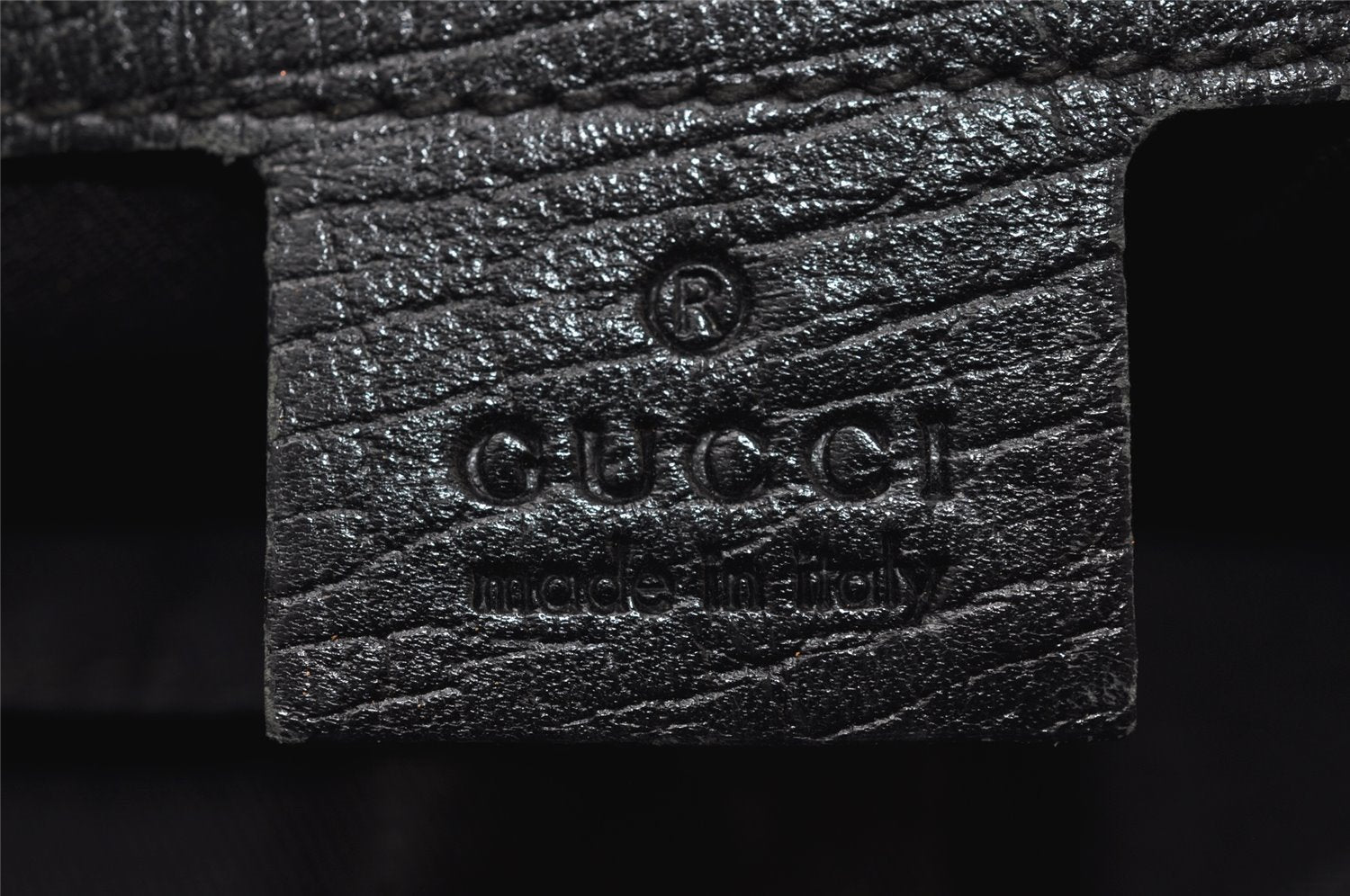Authentic GUCCI Sherry Line Shoulder Cross Bag GG Canvas Leather Black 9954I