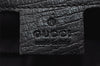 Authentic GUCCI Sherry Line Shoulder Cross Bag GG Canvas Leather Black 9954I