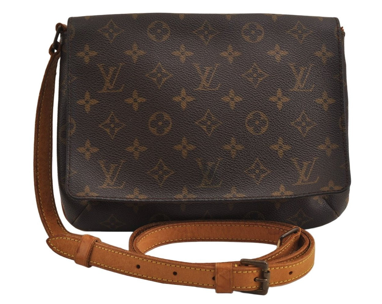 Auth Louis Vuitton Monogram Musette Tango M51388 Shoulder Cross Bag Junk 9955J