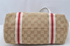 Authentic GUCCI Sherry Line Shoulder Tote Bag GG Canvas Leather Beige 9956I