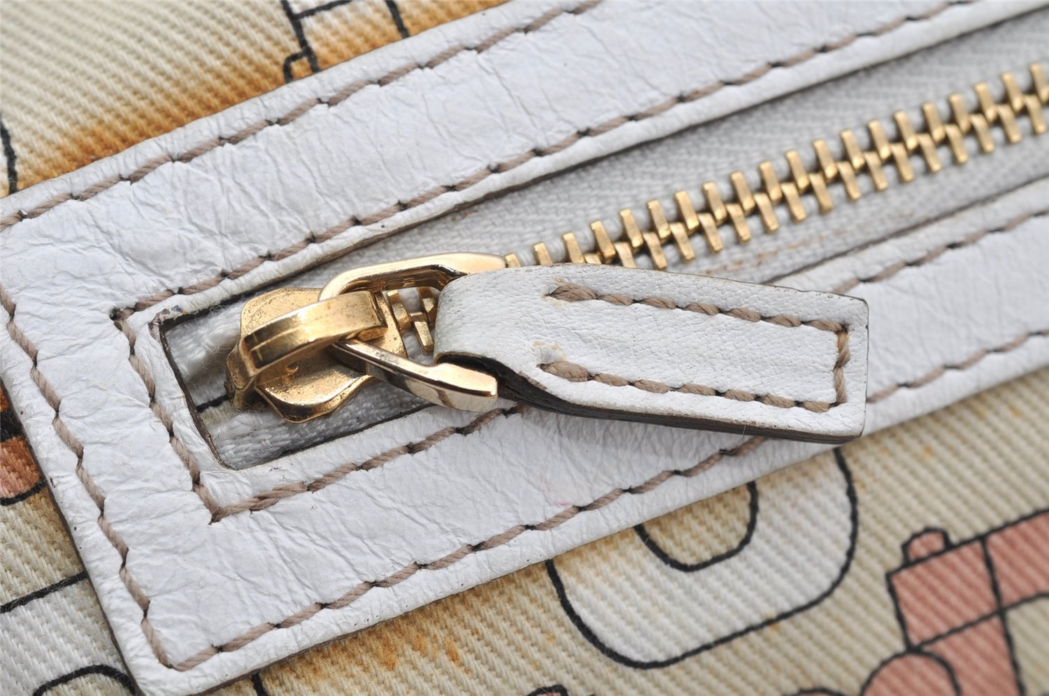 Authentic GUCCI Sherry Line Shoulder Tote Bag GG Canvas Leather Beige 9956I