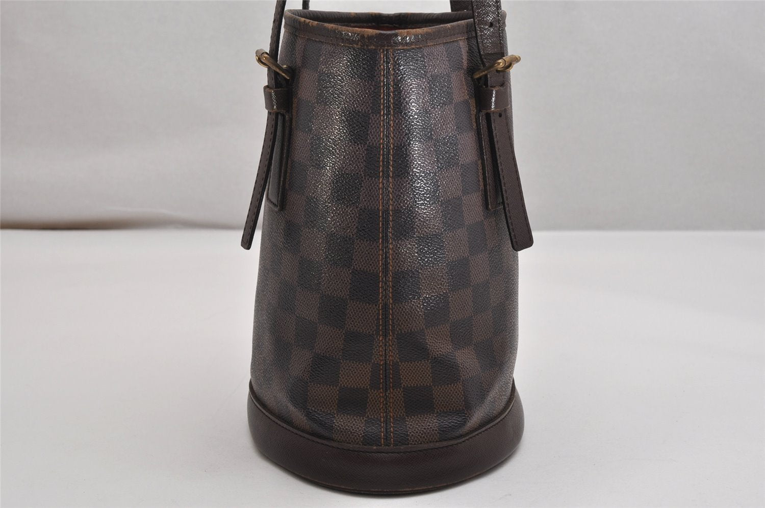 Authentic Louis Vuitton Damier Marais Bucket Shoulder Tote Bag N42240 LV 9956J