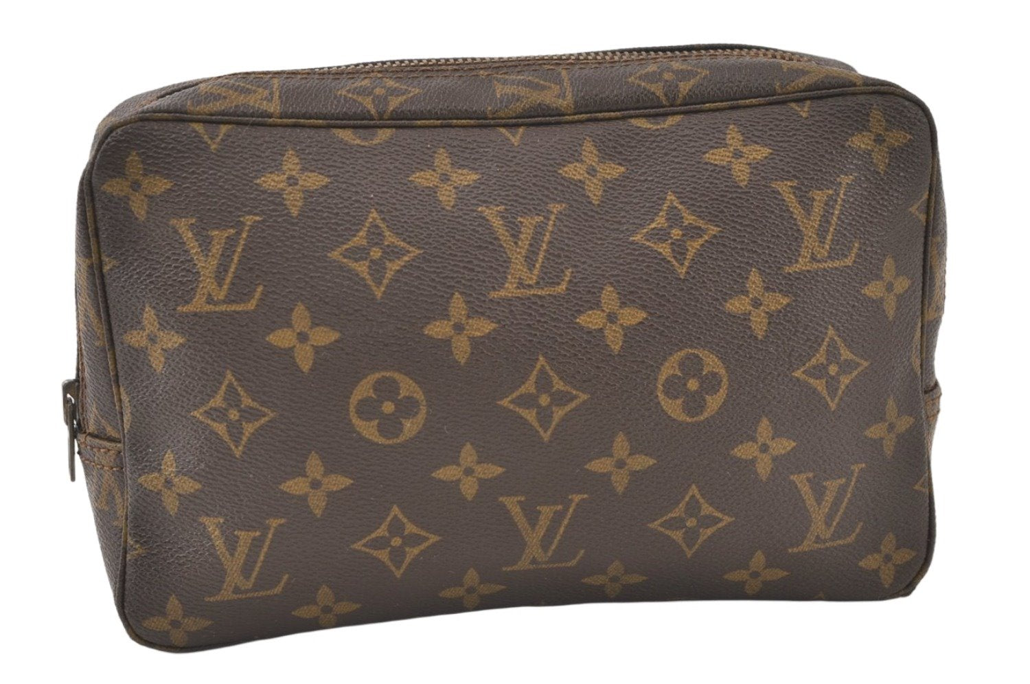 Auth Louis Vuitton Monogram Trousse Toilette 23 Clutch Hand Bag Old Model 9957J