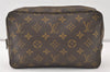 Auth Louis Vuitton Monogram Trousse Toilette 23 Clutch Hand Bag Old Model 9957J