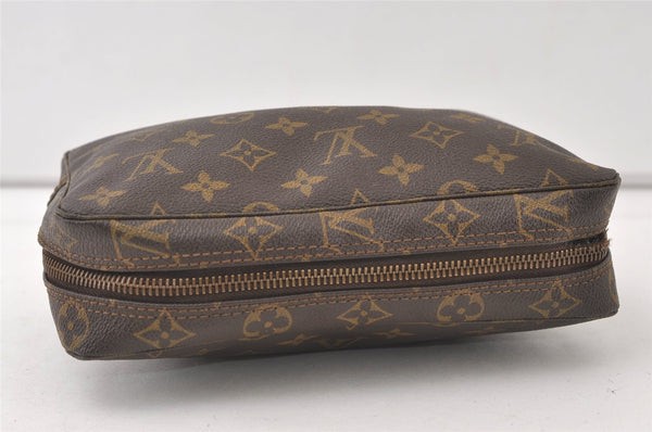 Auth Louis Vuitton Monogram Trousse Toilette 23 Clutch Hand Bag Old Model 9957J