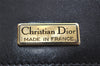 Authentic Christian Dior Shoulder Cross Body Bag Purse Leather Black 9958J