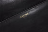 Authentic CELINE Vintage Horse Carriage Shoulder Bag Purse Leather Black 9959I