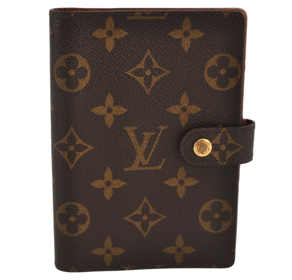 Authentic Louis Vuitton Monogram Agenda PM Notebook Cover R20005 LV 9959J