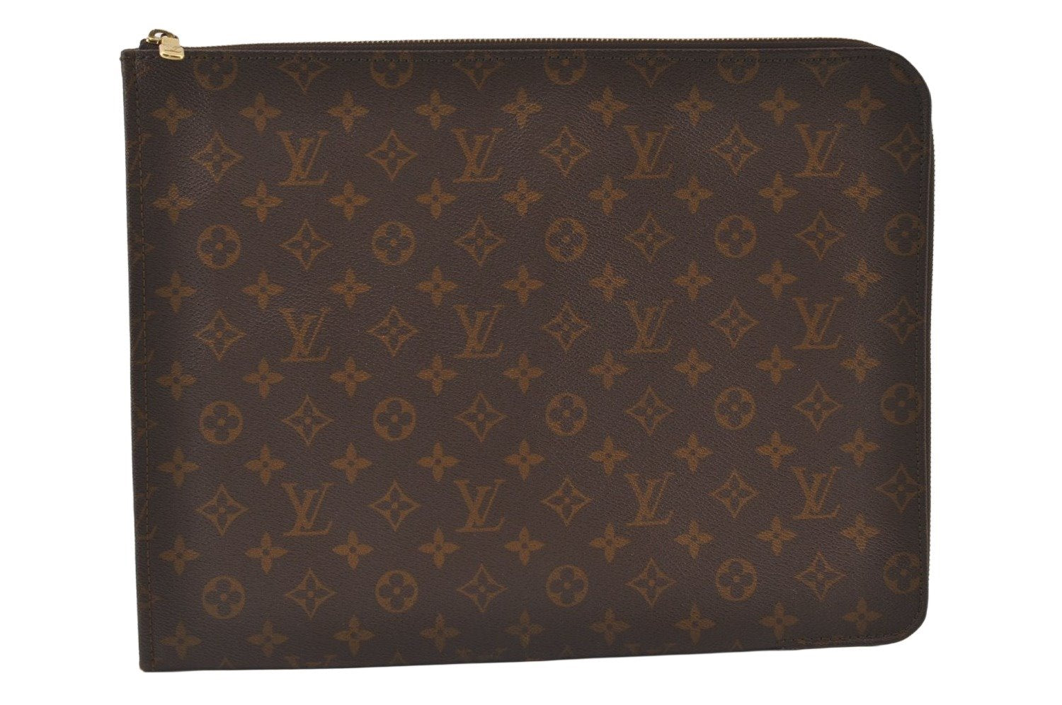 Authentic Louis Vuitton Monogram Poche Documents Document Case Old Model 9960J