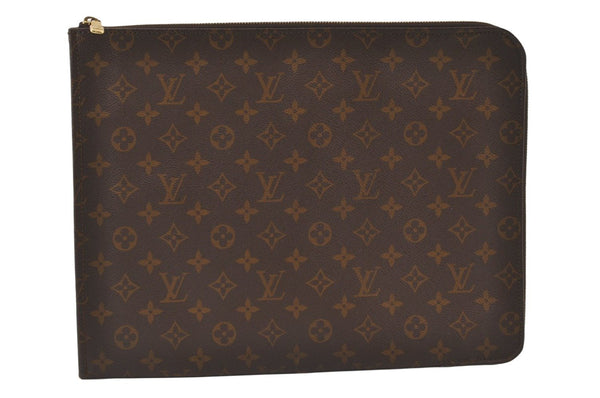 Authentic Louis Vuitton Monogram Poche Documents Document Case Old Model 9960J