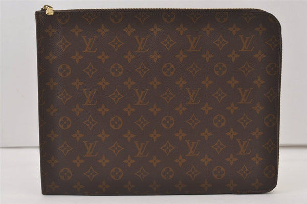 Authentic Louis Vuitton Monogram Poche Documents Document Case Old Model 9960J