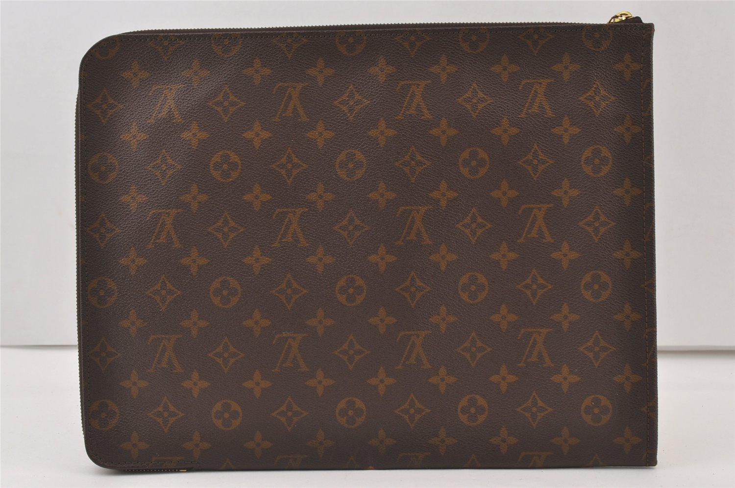 Authentic Louis Vuitton Monogram Poche Documents Document Case Old Model 9960J