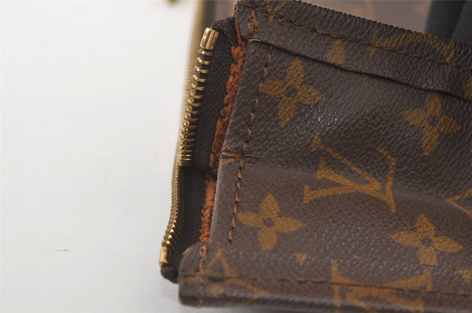 Authentic Louis Vuitton Monogram Poche Documents Document Case Old Model 9960J