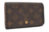 Auth Louis Vuitton Monogram Porte Monnaie Billets Tresor Wallet M61730 LV 9961I