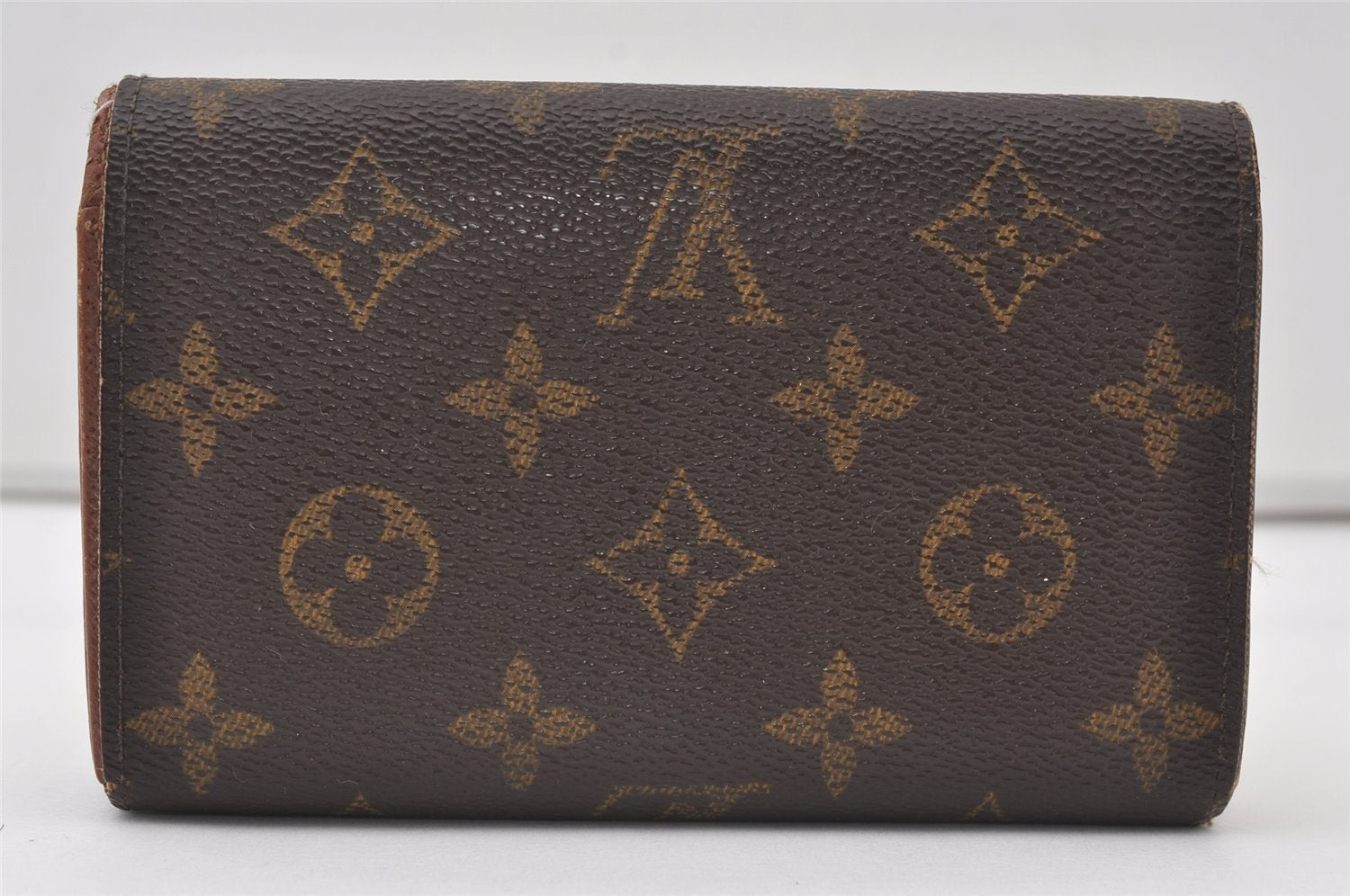 Auth Louis Vuitton Monogram Porte Monnaie Billets Tresor Wallet M61730 LV 9961I