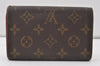 Auth Louis Vuitton Monogram Porte Monnaie Billets Tresor Wallet M61730 LV 9961I