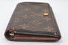 Auth Louis Vuitton Monogram Porte Monnaie Billets Tresor Wallet M61730 LV 9961I