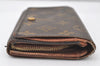 Auth Louis Vuitton Monogram Porte Monnaie Billets Tresor Wallet M61730 LV 9961I