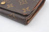 Auth Louis Vuitton Monogram Porte Monnaie Billets Tresor Wallet M61730 LV 9961I