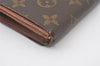 Auth Louis Vuitton Monogram Porte Monnaie Billets Tresor Wallet M61730 LV 9961I