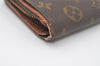 Auth Louis Vuitton Monogram Porte Monnaie Billets Tresor Wallet M61730 LV 9961I