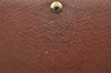 Auth Louis Vuitton Monogram Porte Monnaie Billets Tresor Wallet M61730 LV 9961I