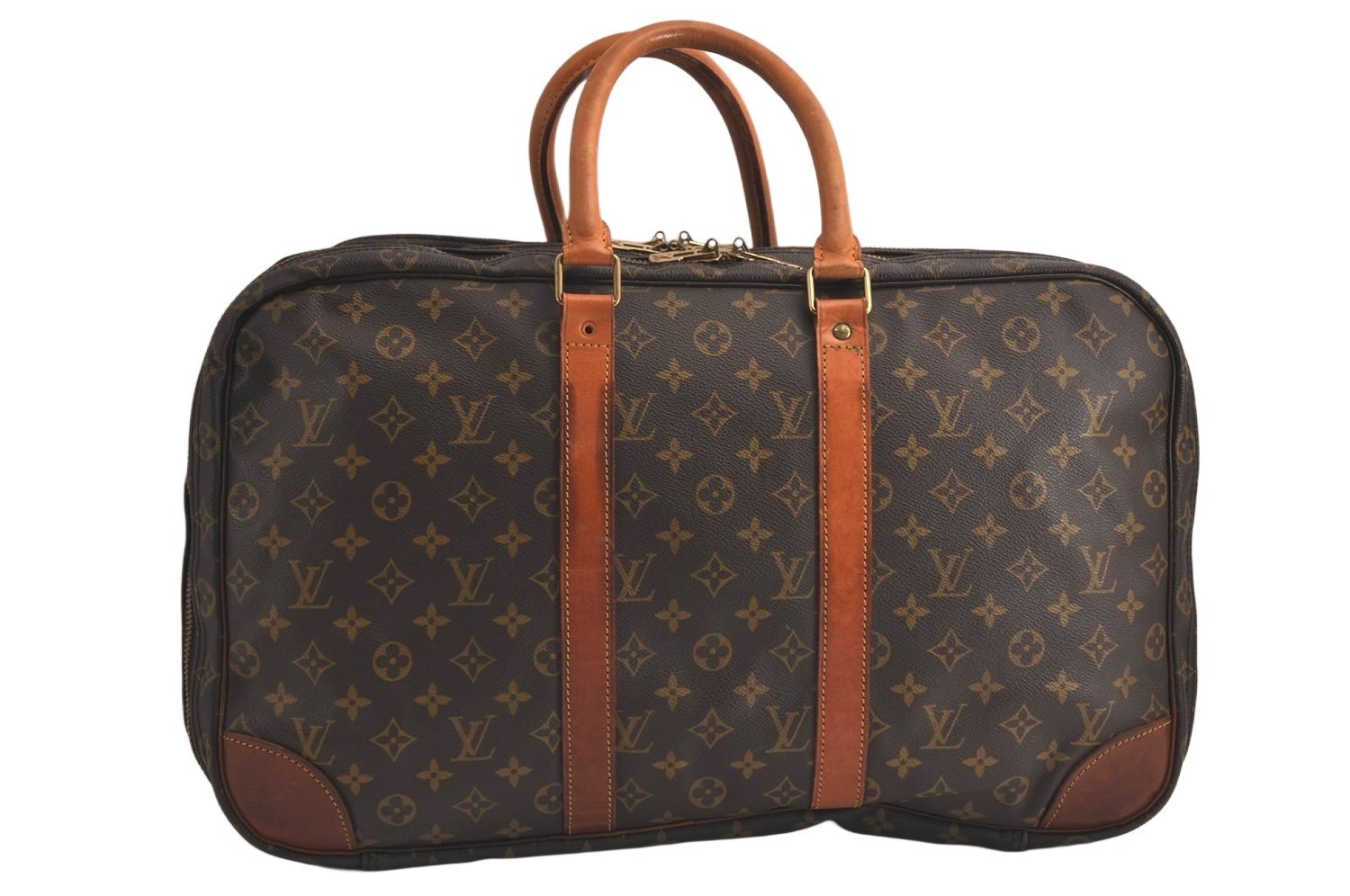 Authentic Louis Vuitton Monogram Sirius 50 Travel Boston Bag 3compartments 9961J