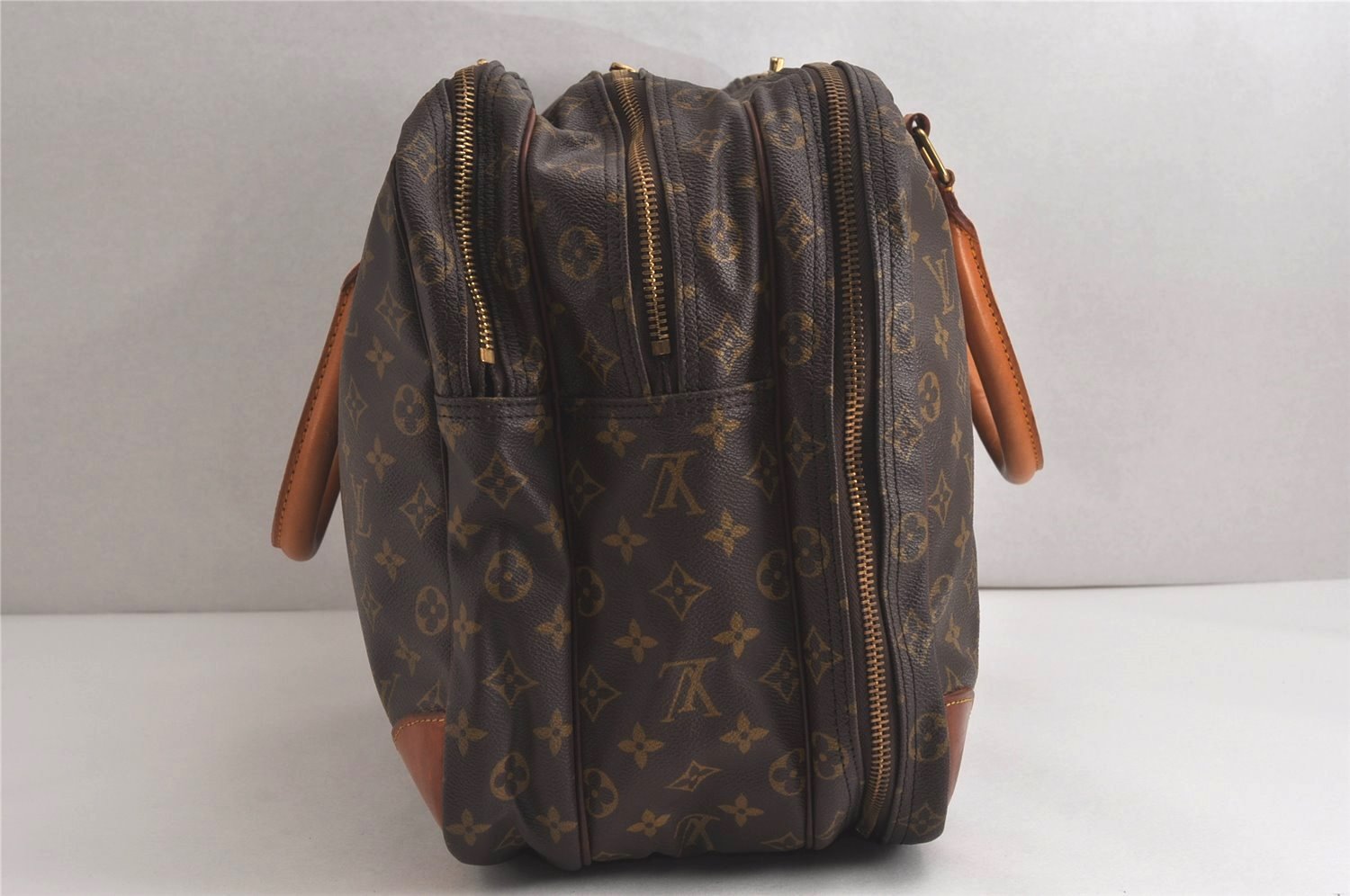 Authentic Louis Vuitton Monogram Sirius 50 Travel Boston Bag 3compartments 9961J
