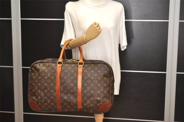 Authentic Louis Vuitton Monogram Sirius 50 Travel Boston Bag 3compartments 9961J